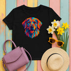 mig2 geometric-golden-retriever-dog-colorful tee flat lay hero v8