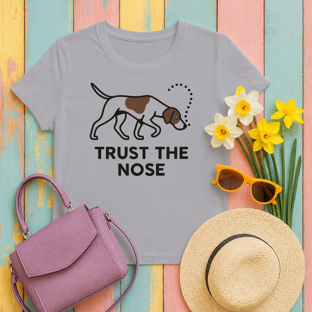 Pointer Trust the Nose T-shirt in Athletic Heather