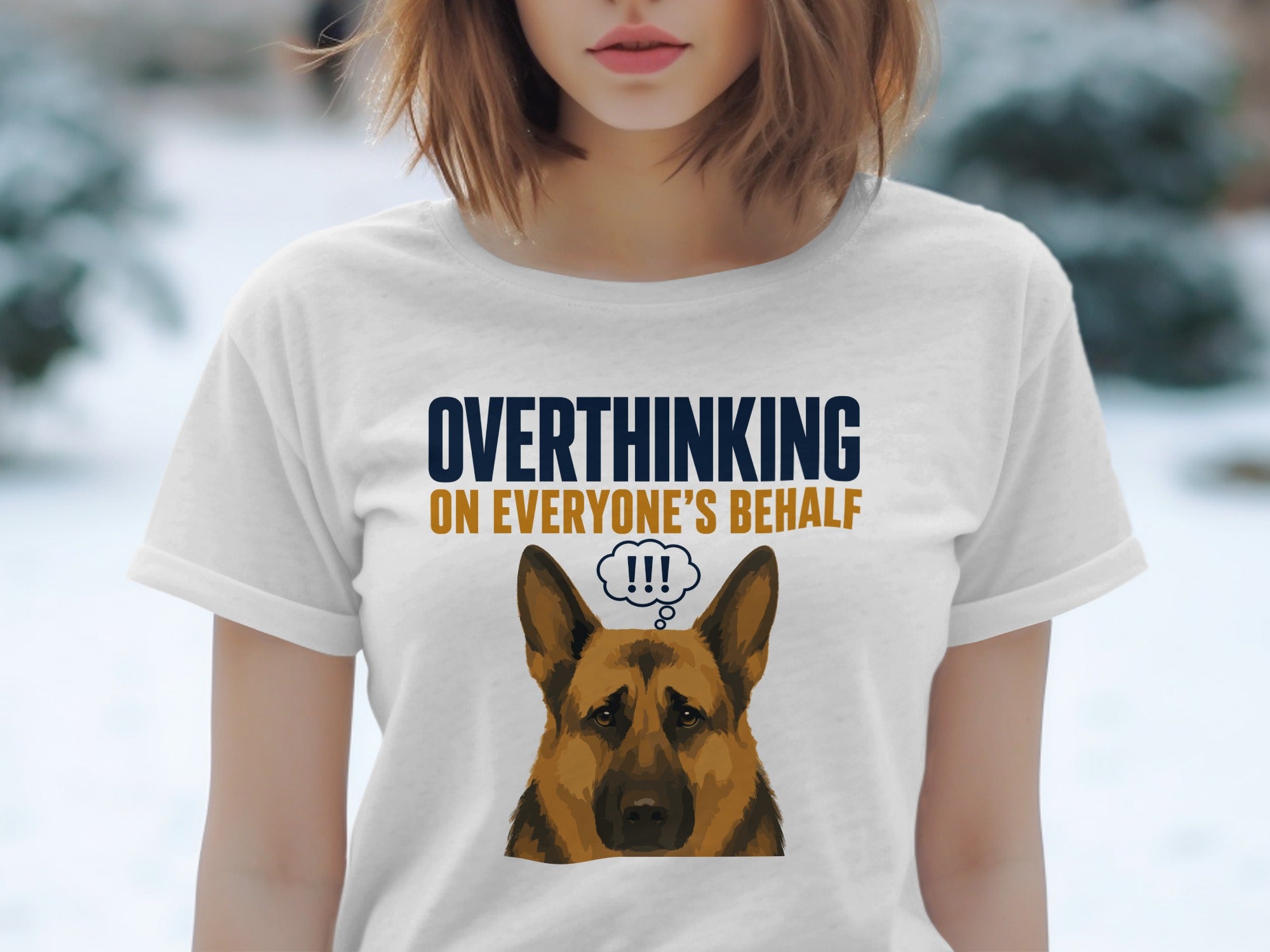 Overthinking German Shepherd T-Shirt