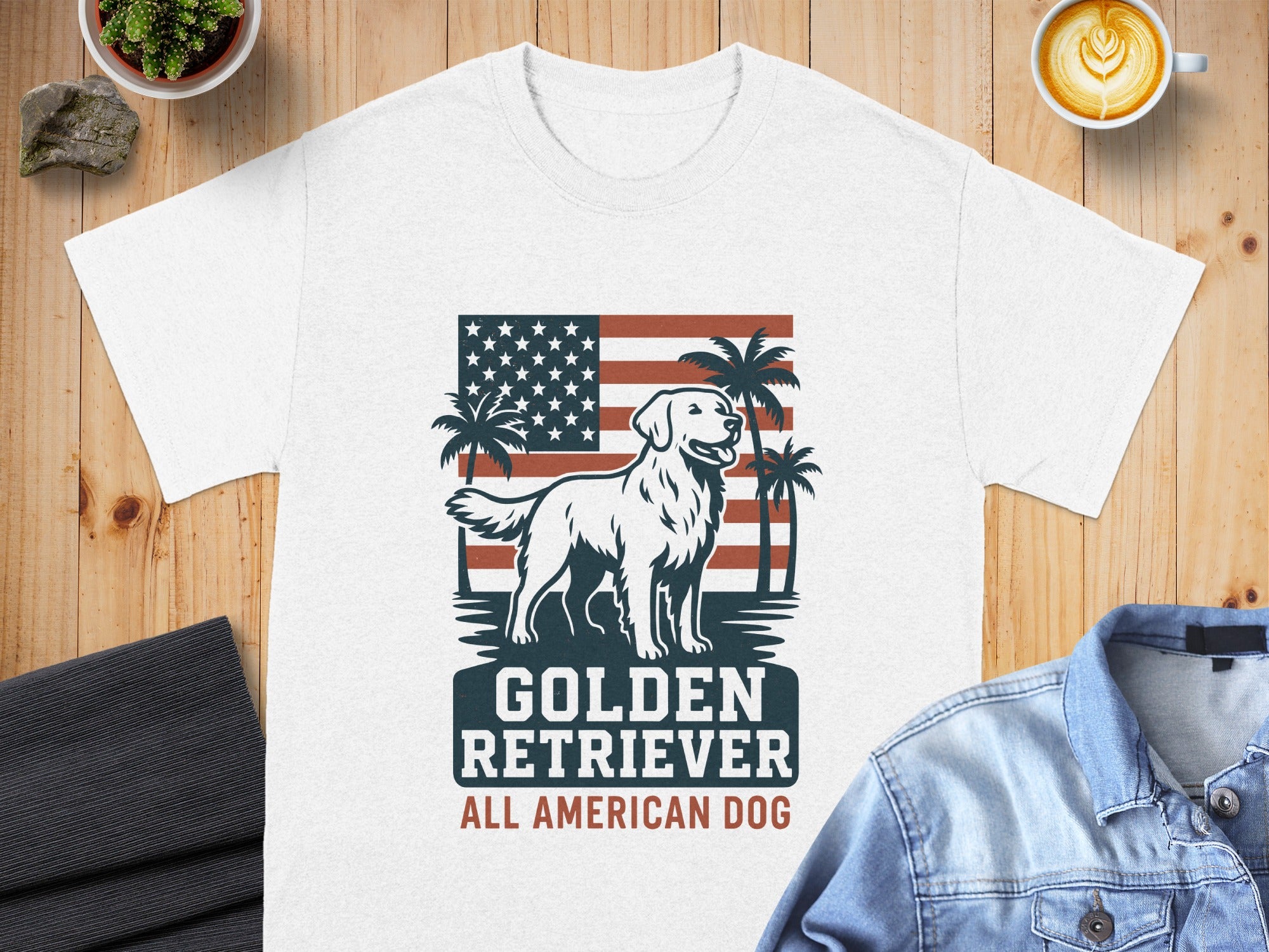 Golden Retriever All American Dog T-shirt product type