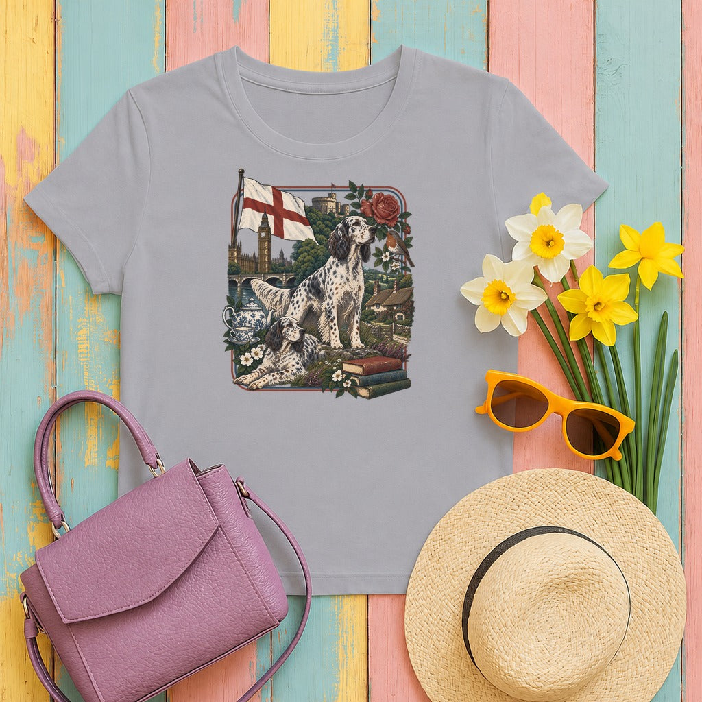 English Setter England Heritage tee, Athletic Heather