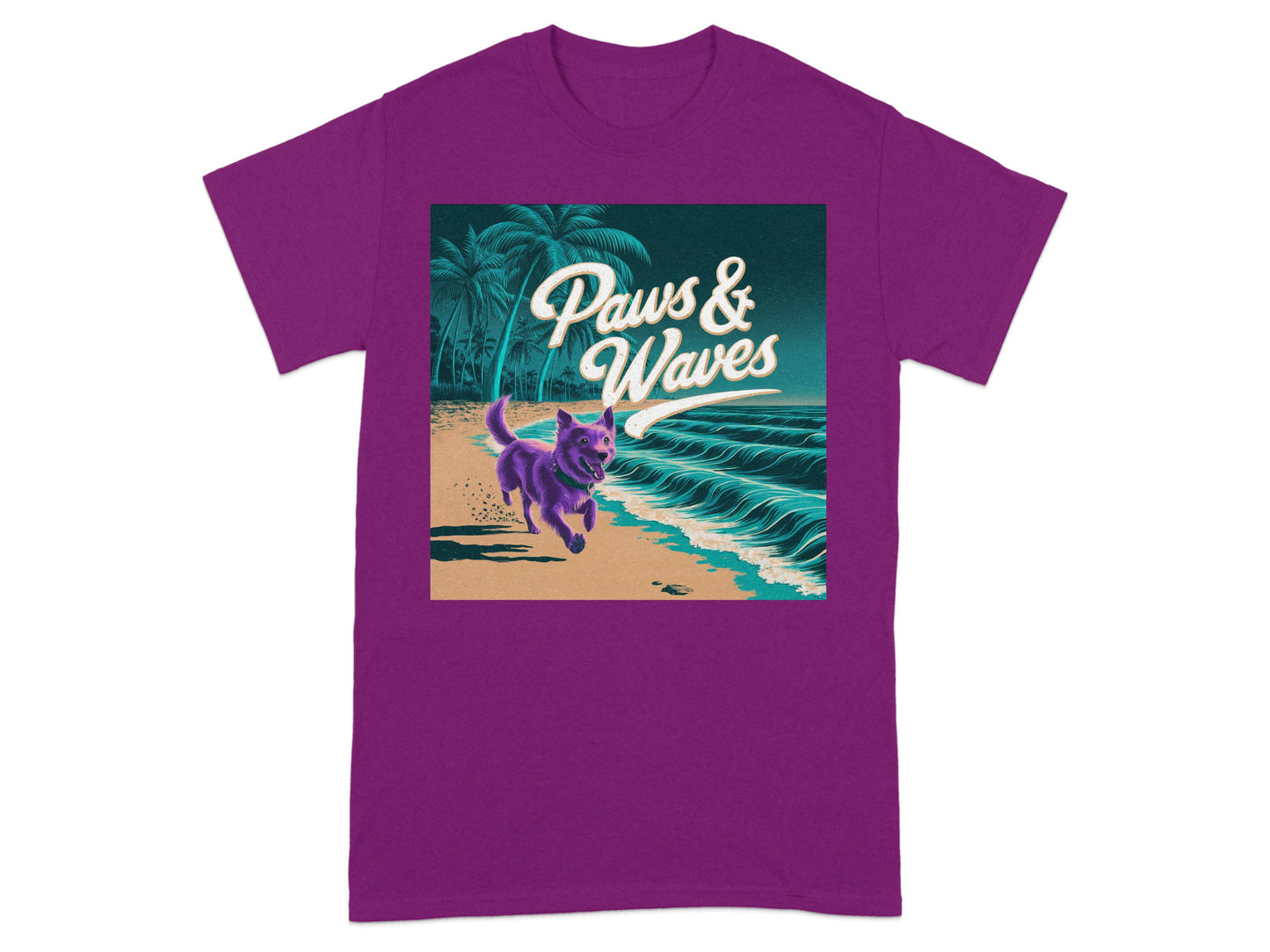 Paws and Waves Design Printed T-shirt product type