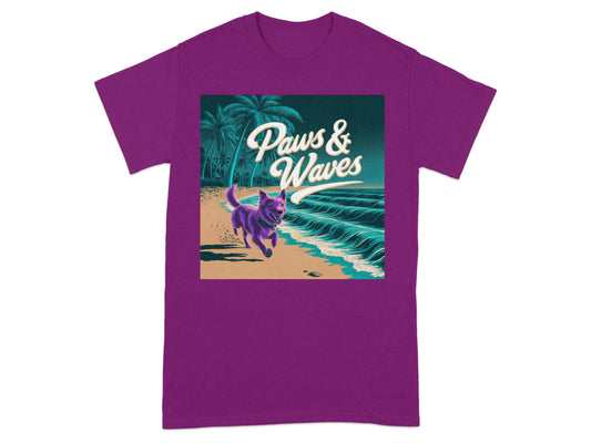Paws and Waves Design Printed T-shirt product type