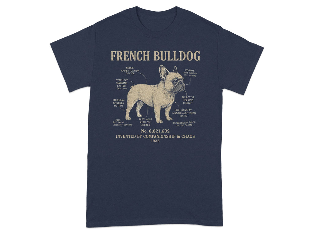 Unique French Bulldog Illustration T-shirt