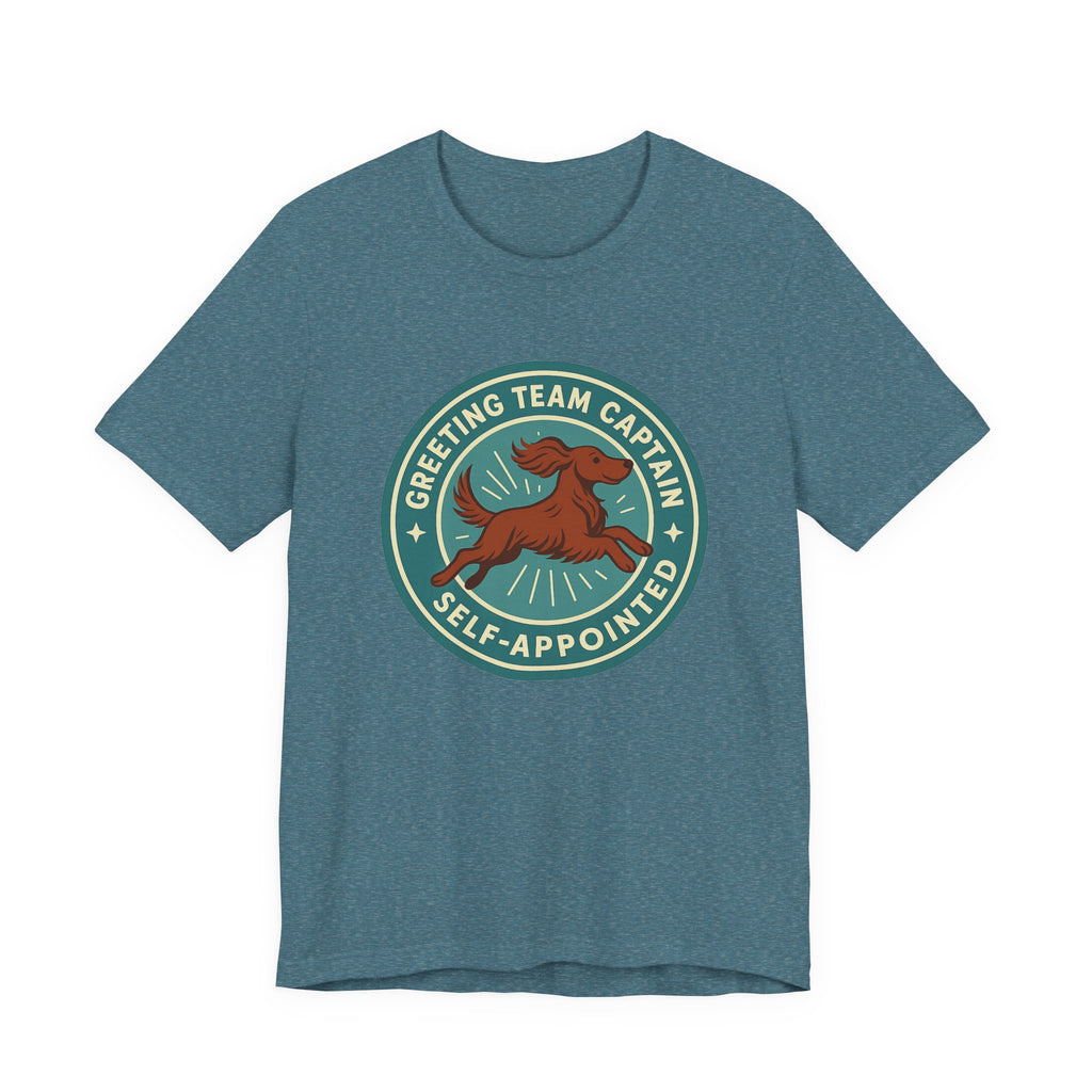 Irish Setter Greeting Team Captain Tee