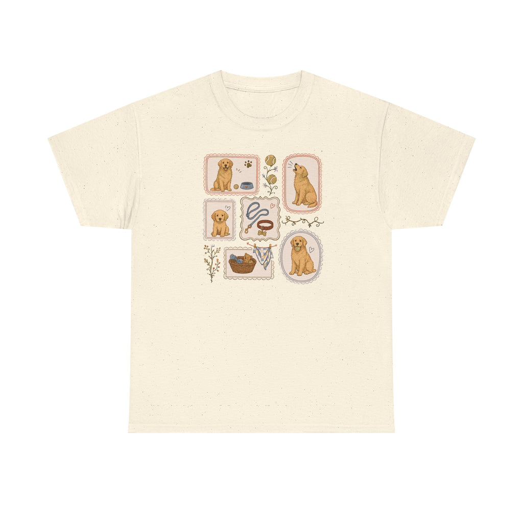 Cozy Golden Retriever Vignettes T-Shirt