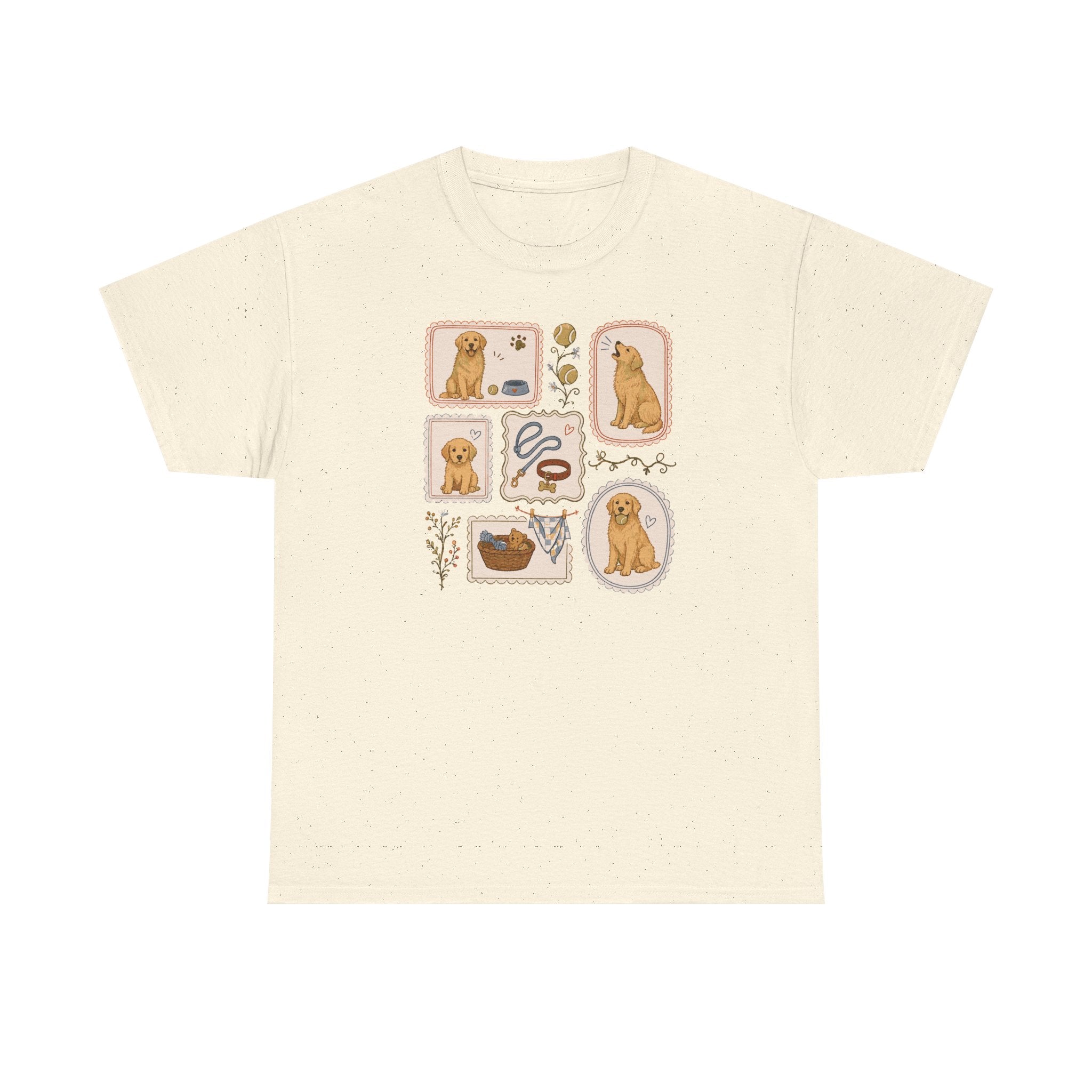Cozy Golden Retriever Vignettes T-Shirt