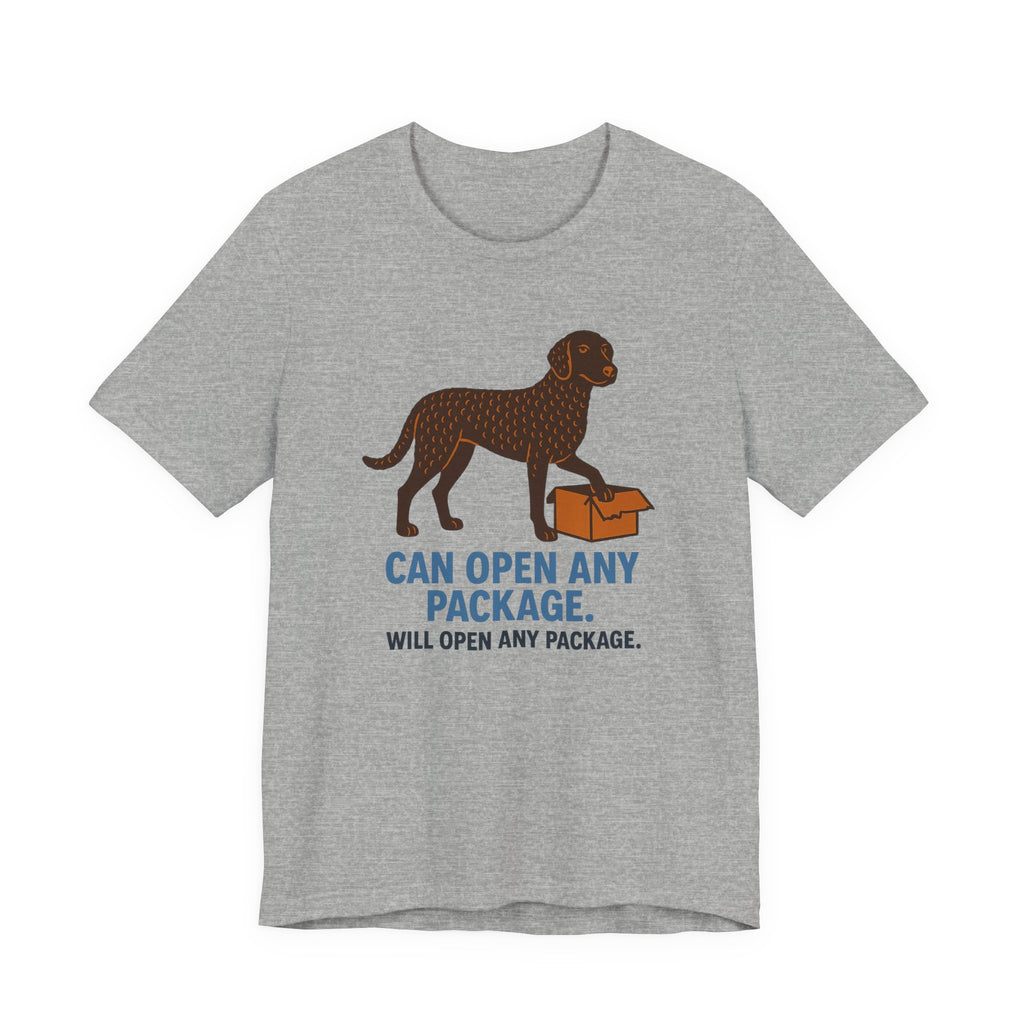 Curly-Coated Retriever Can Open Any Package Tee
