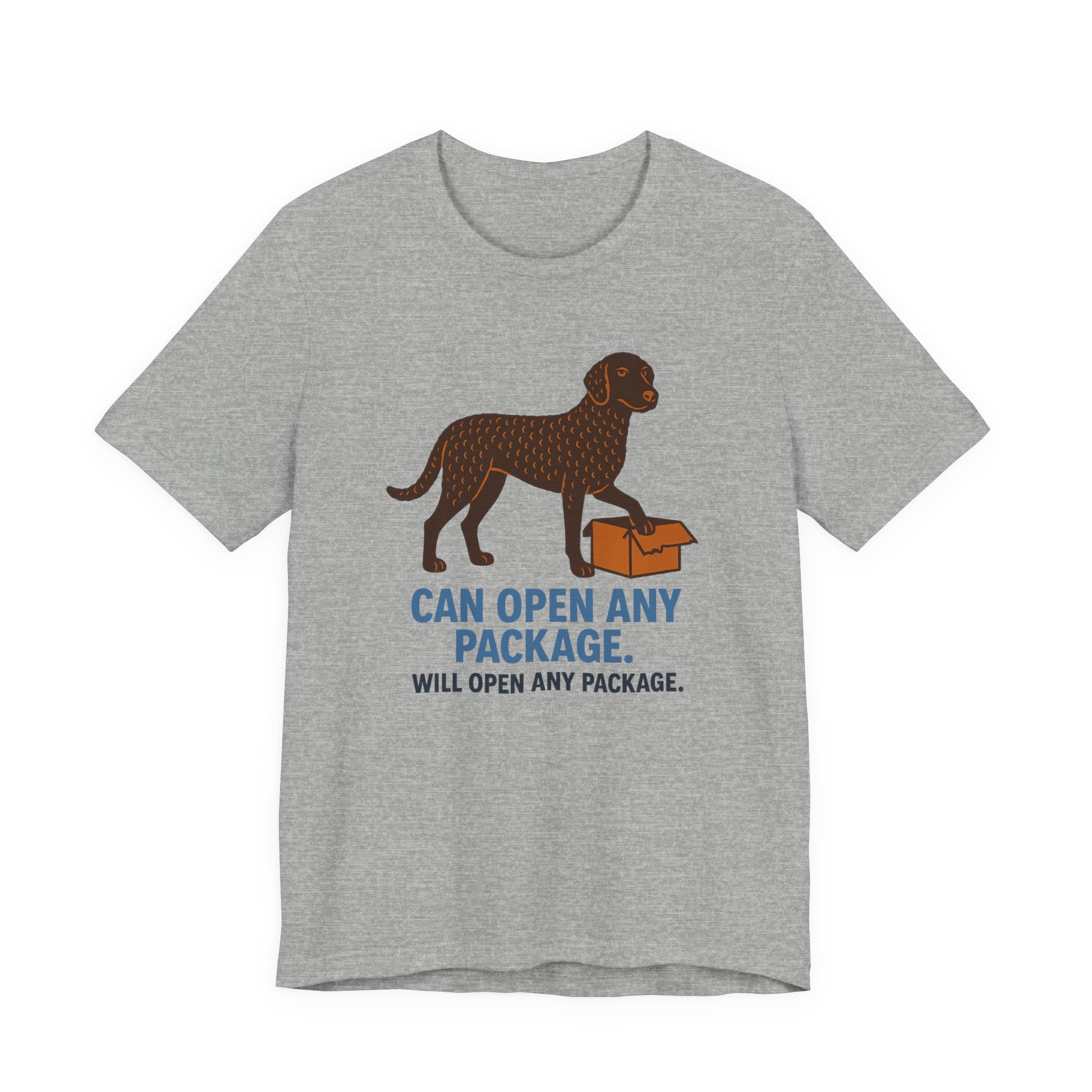 Curly-Coated Retriever Can Open Any Package Tee