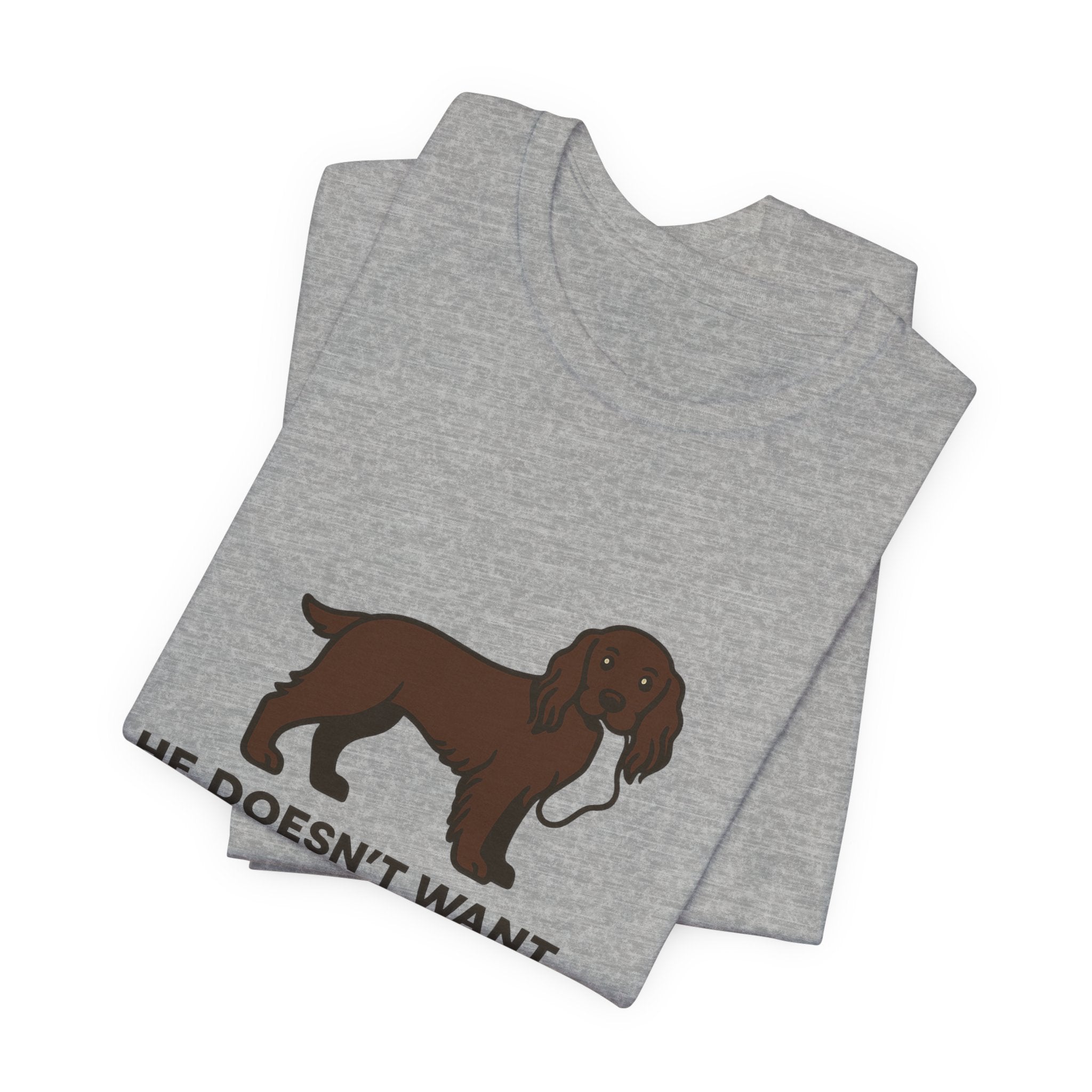 Field Spaniel He Doesn't Want The Sock Tee