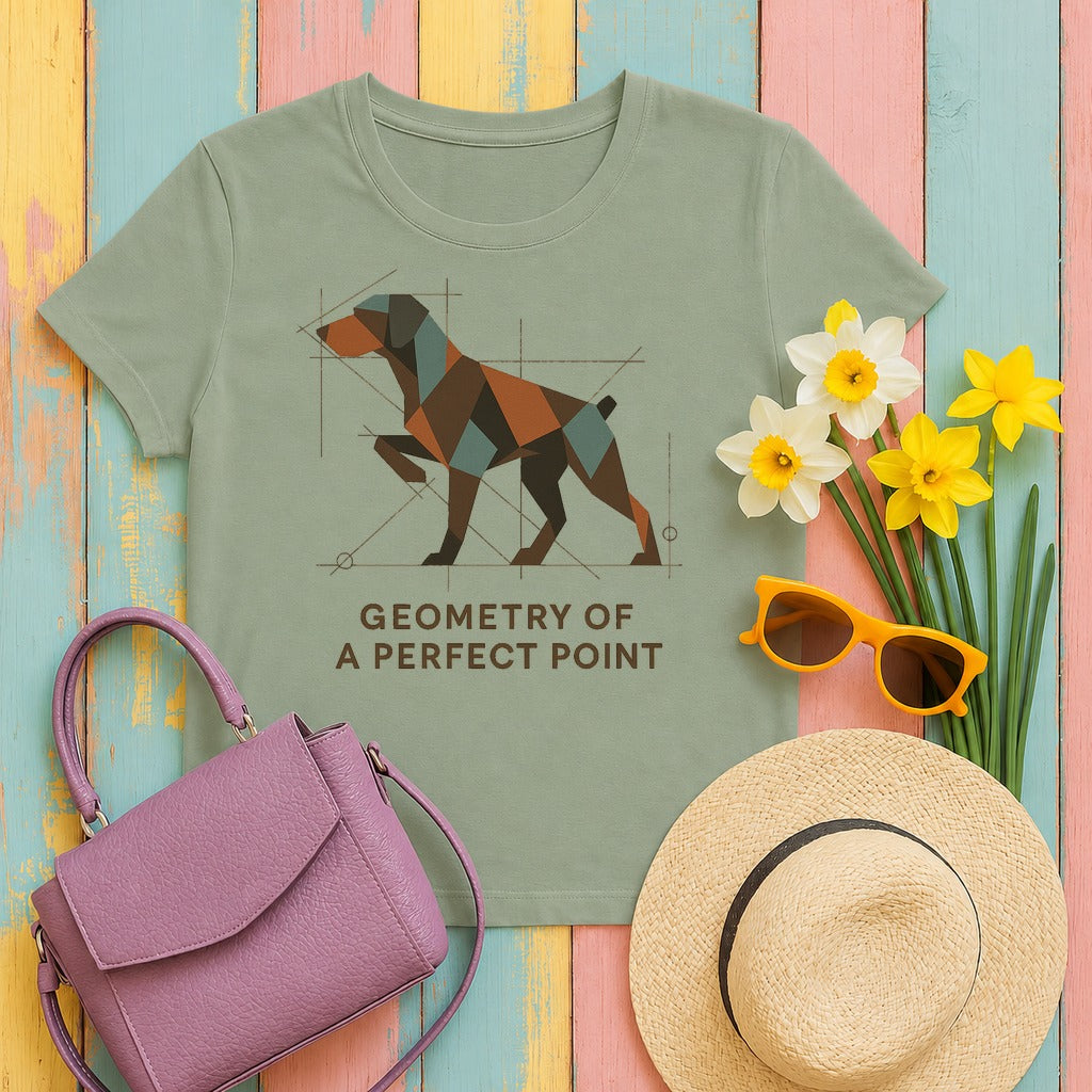 German Shorthaired Pointer Geometry of a Perfect Point T-shirt in Sage