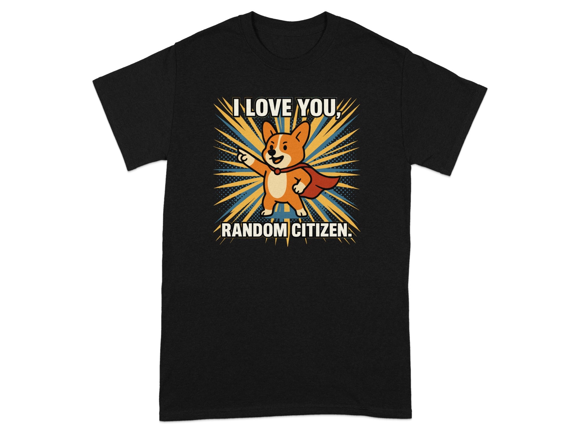 I Love You Random Citizen Shirt with Cute Fox Design