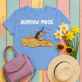 Dig This! Playful Dachshund Graphic T-Shirt in Carolina Blue