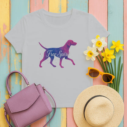 Free Spirit Dog Graphic Fashion Statement T-Shirt Product