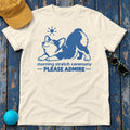 Morning Stretch Ceremony Corgi T-Shirt in Natural