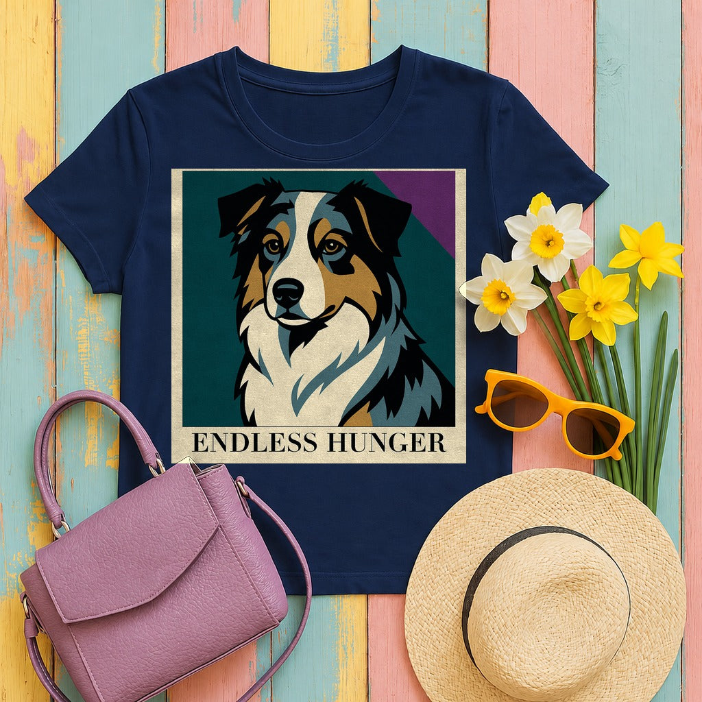 Endless Hunger Aussie Pop Art T-Shirt in Navy