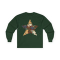 Labrador Retriever Christmas Star long sleeve tee in Forest Green