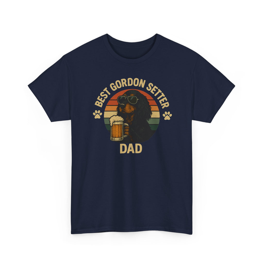 Best Gordon Setter Dad with Beer Graphic T-Shirt