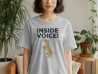 Inside Voice Dog Graphic Tee Shirt for Dog Lovers