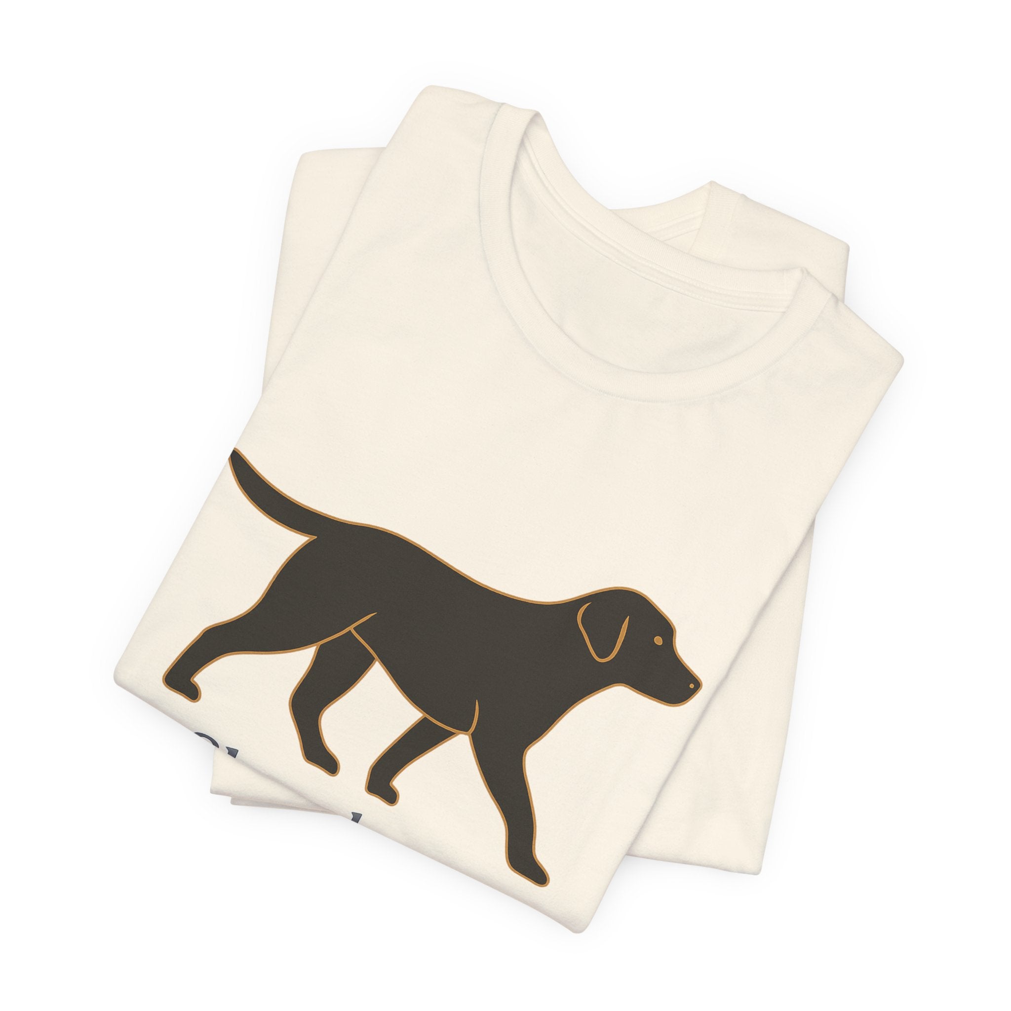 Black Lab Slow Down Enjoy Walks Tee