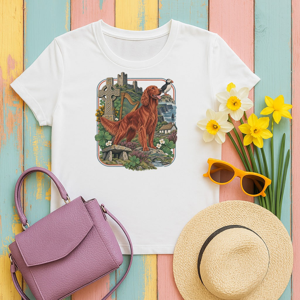Irish Setter Ireland Heritage tee, White