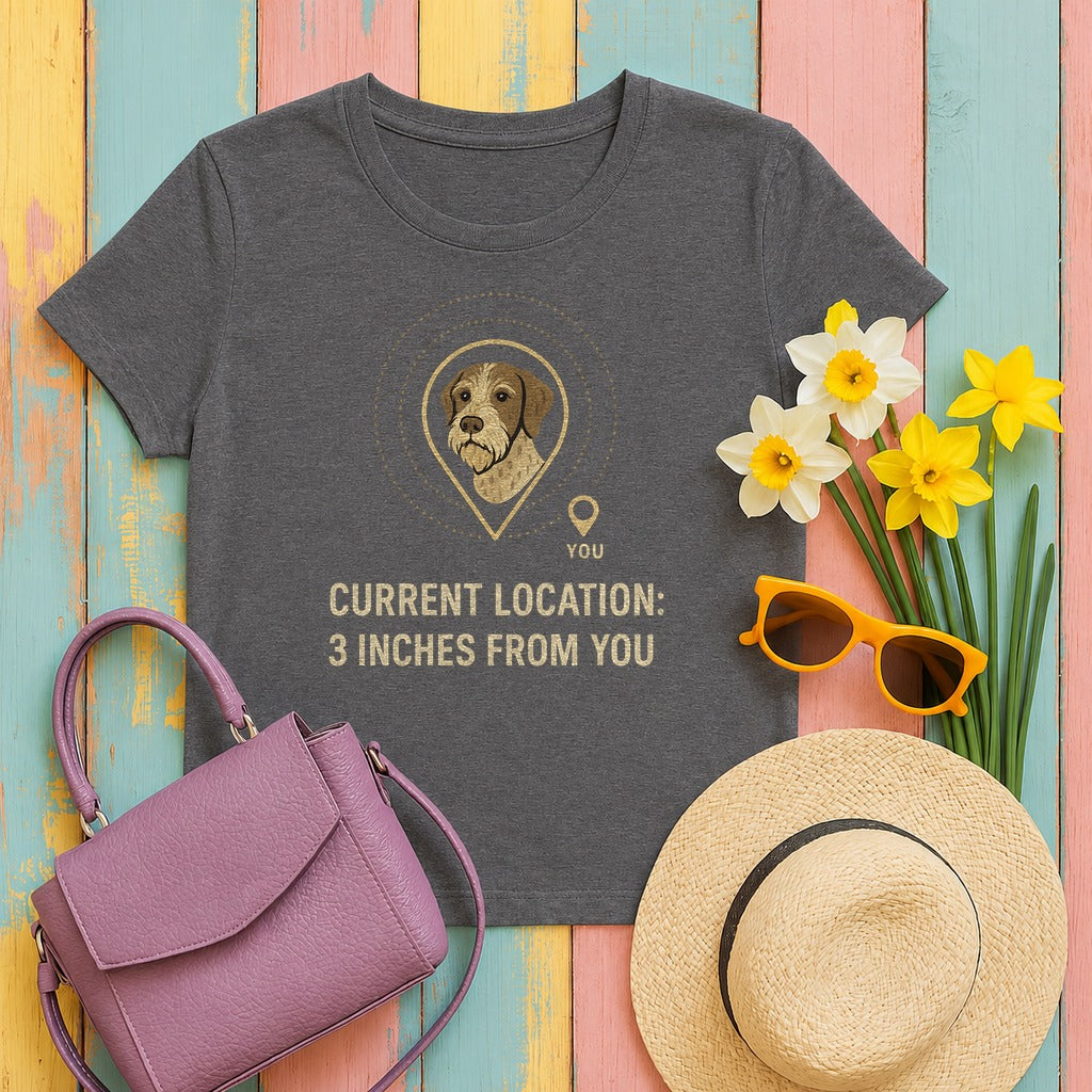 GWP Current Location Tee in Dark Grey Heather