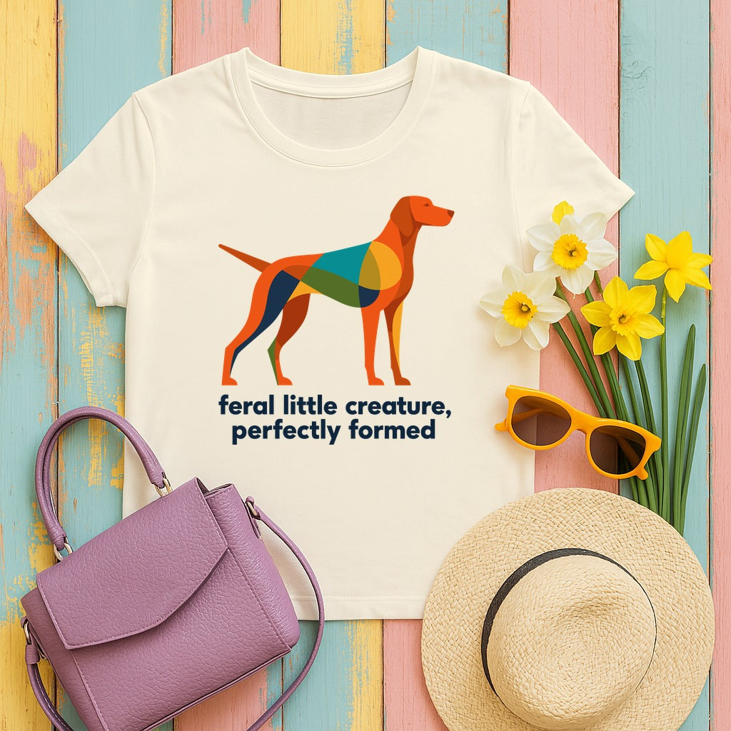 Feral Little Creature Vizsla T-Shirt in Natural