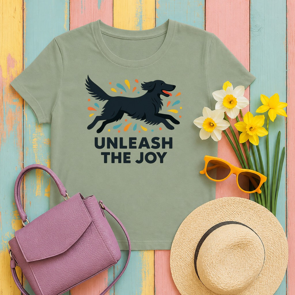 Flat-Coat Unleash the Joy Tee in Sage