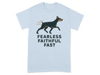 Fearless Faithful Fast Dog Graphic T-Shirt