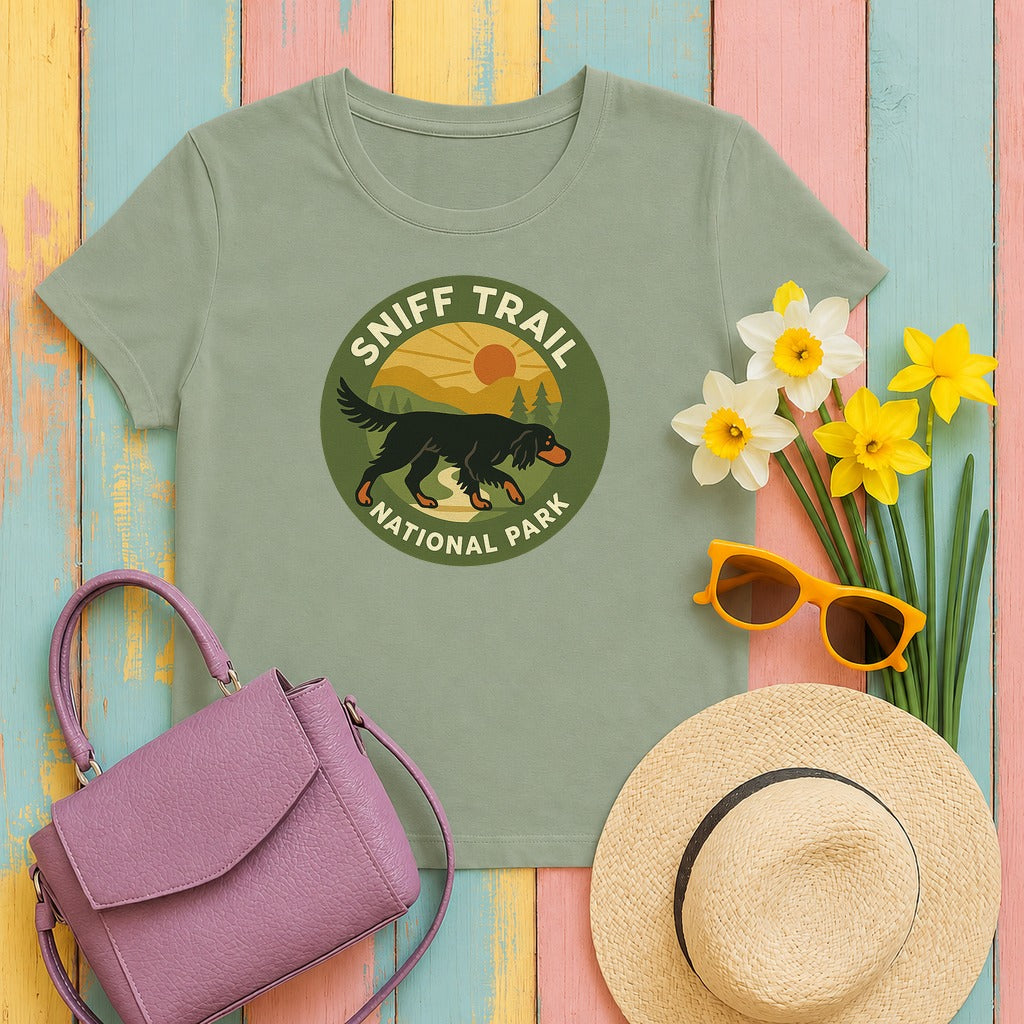 Gordon Sniff Trail National Park Tee in Sage