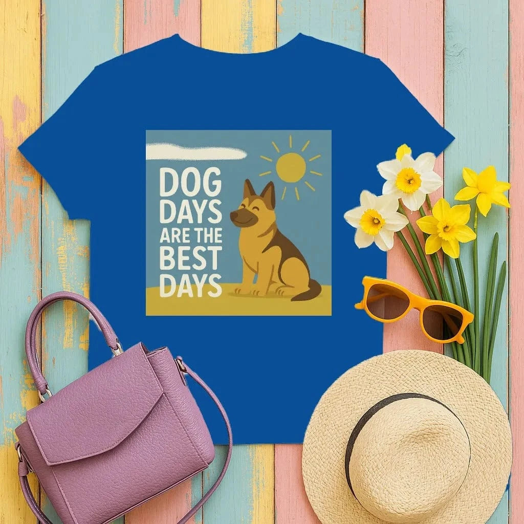 Dog Days Are the Best Days German Shepherd T-Shirt T-shirt