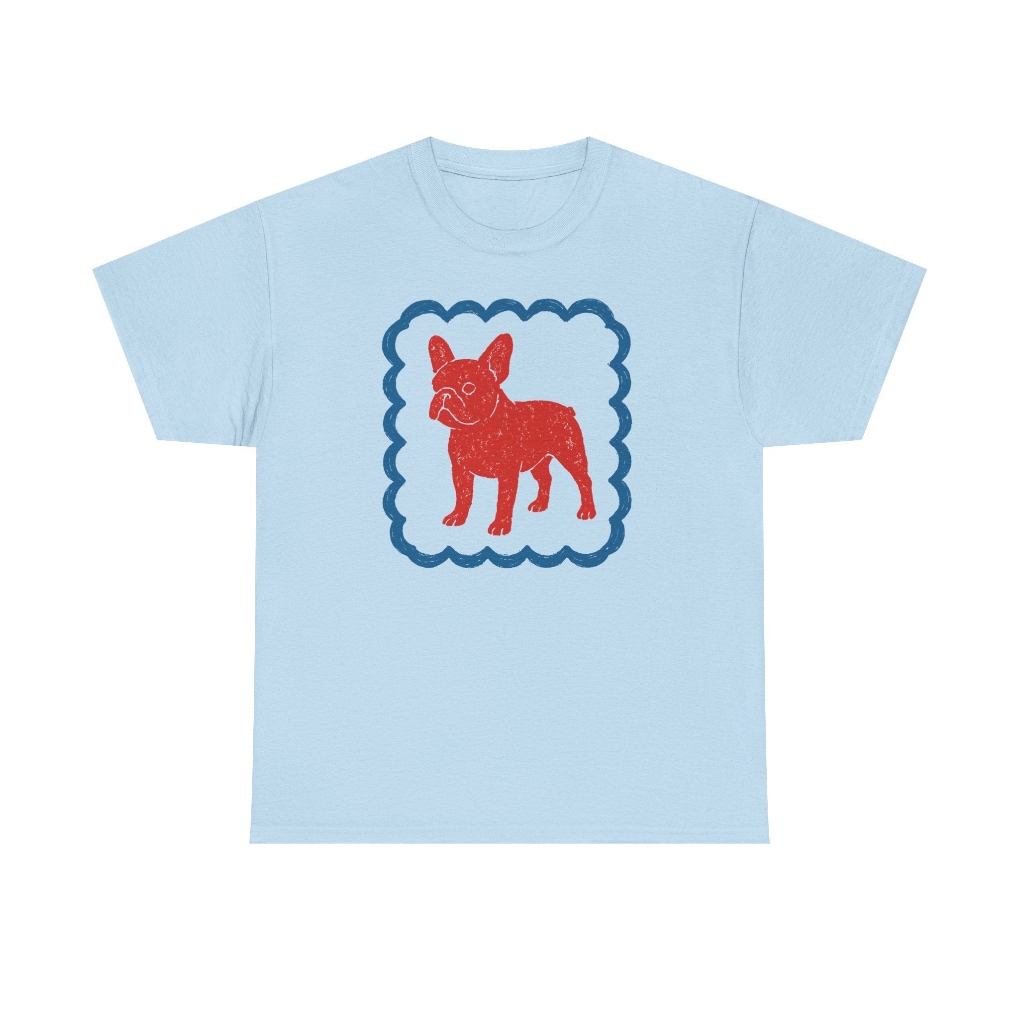 French Bulldog in Decorative Border Graphic Design T-Shirt