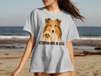 Light gray t-shirt with a dog and "ATTENTION WILL BE GIVEN!"