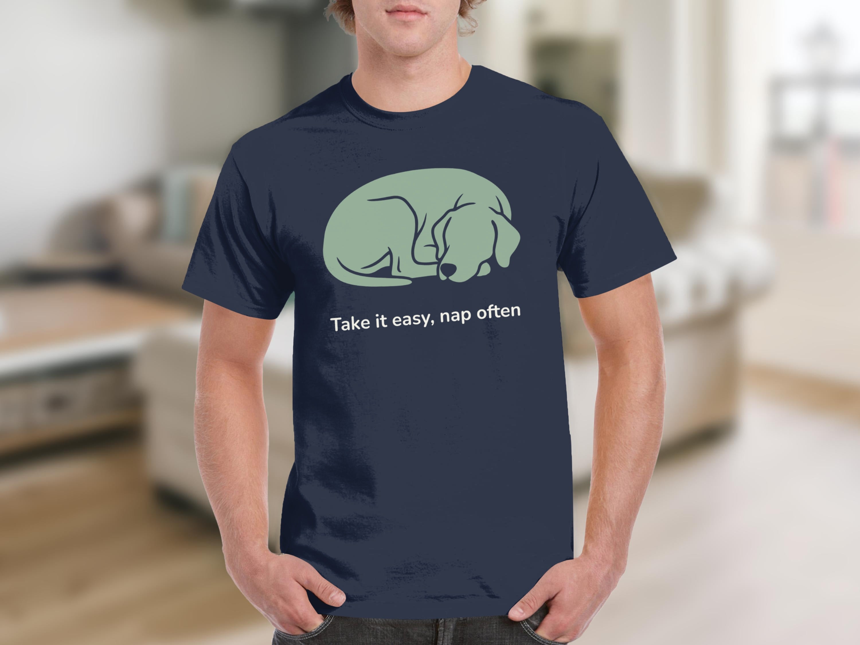 Take It Easy Nap Often Dog Lover Graphic T-Shirt