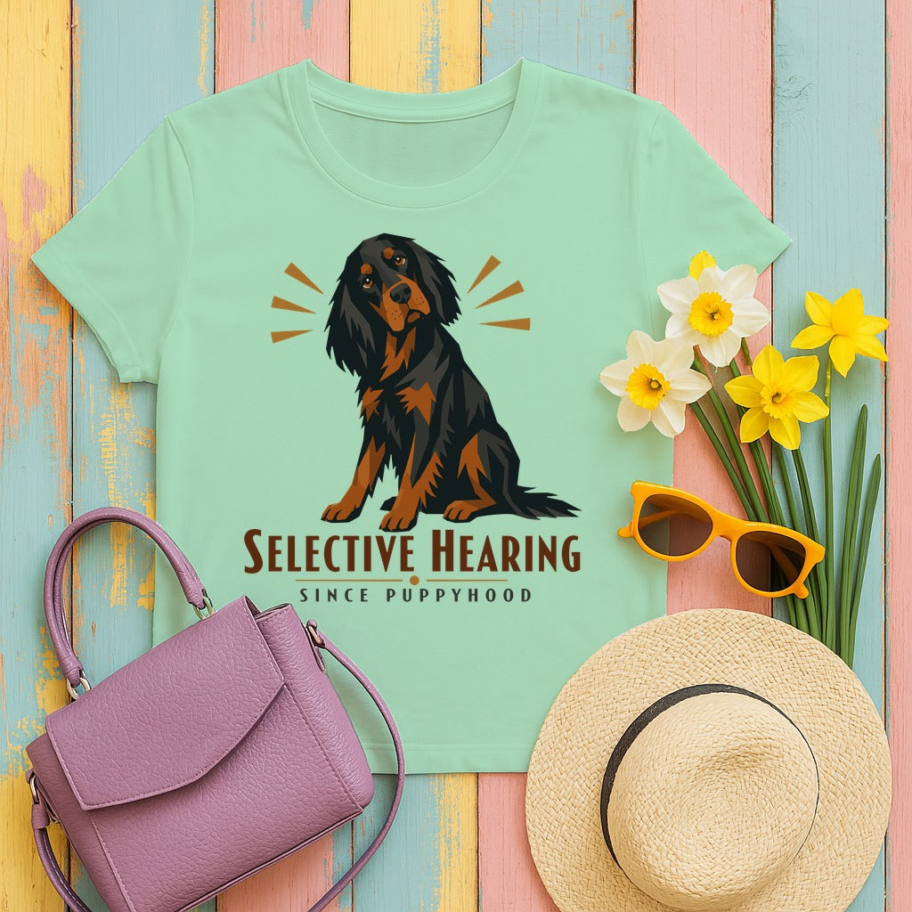 Selective Hearing Gordon Setter T-Shirt in Mint Green