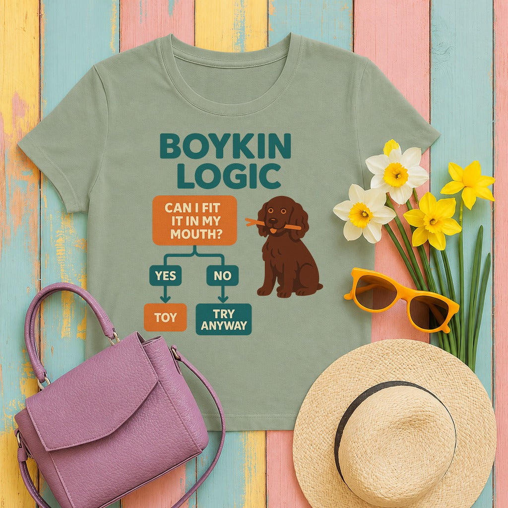 Boykin Spaniel Logic T-shirt in Sage
