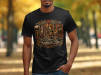 Black t-shirt with "The Nose Knows Best Beagle Nation" text and beagle illustrations.