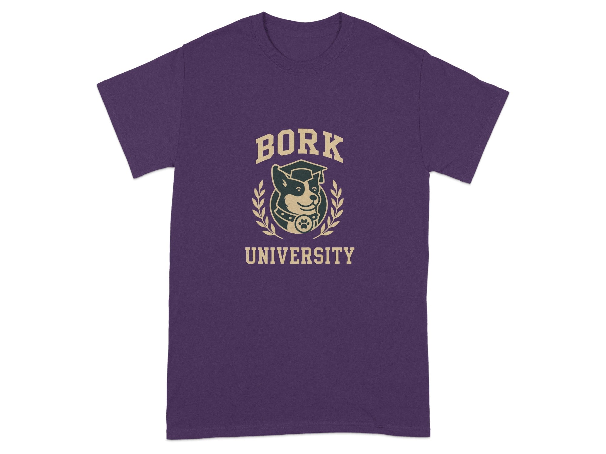 Bork University Dog Graphic T-Shirt