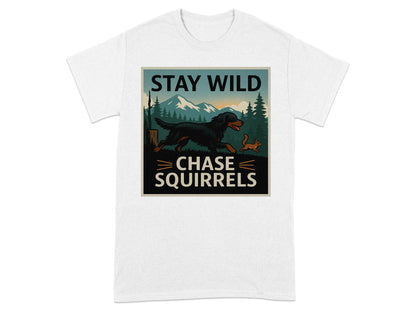 Stay Wild Chase Squirrels Graphic T-shirt product type