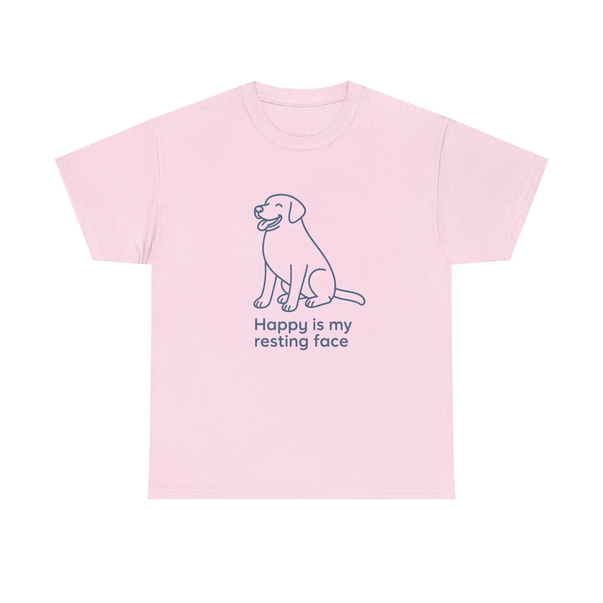 Happy Is My Resting Face - Funny Black Lab Tee