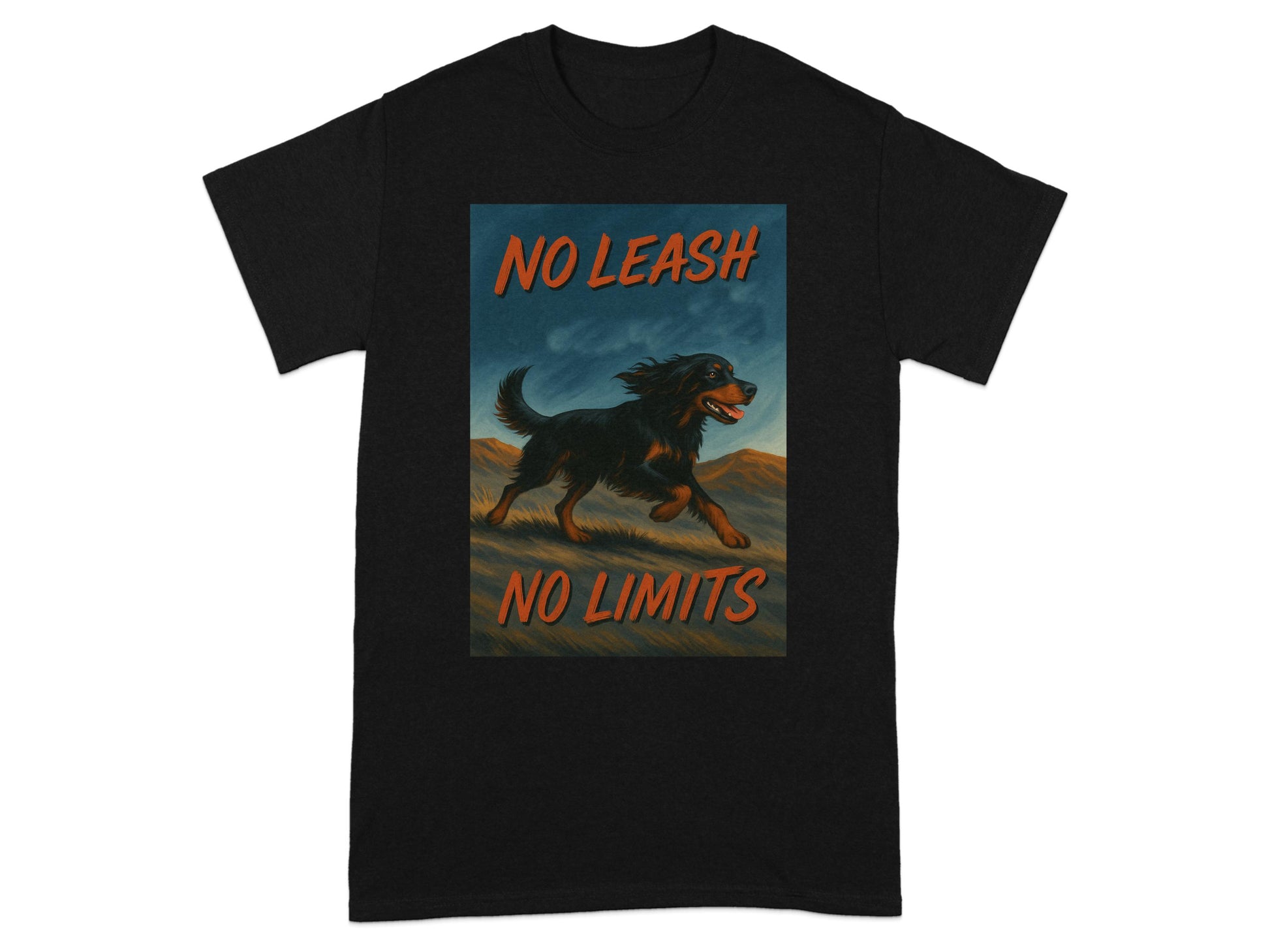 No Leash No Limits Graphic Dog T-Shirt product type