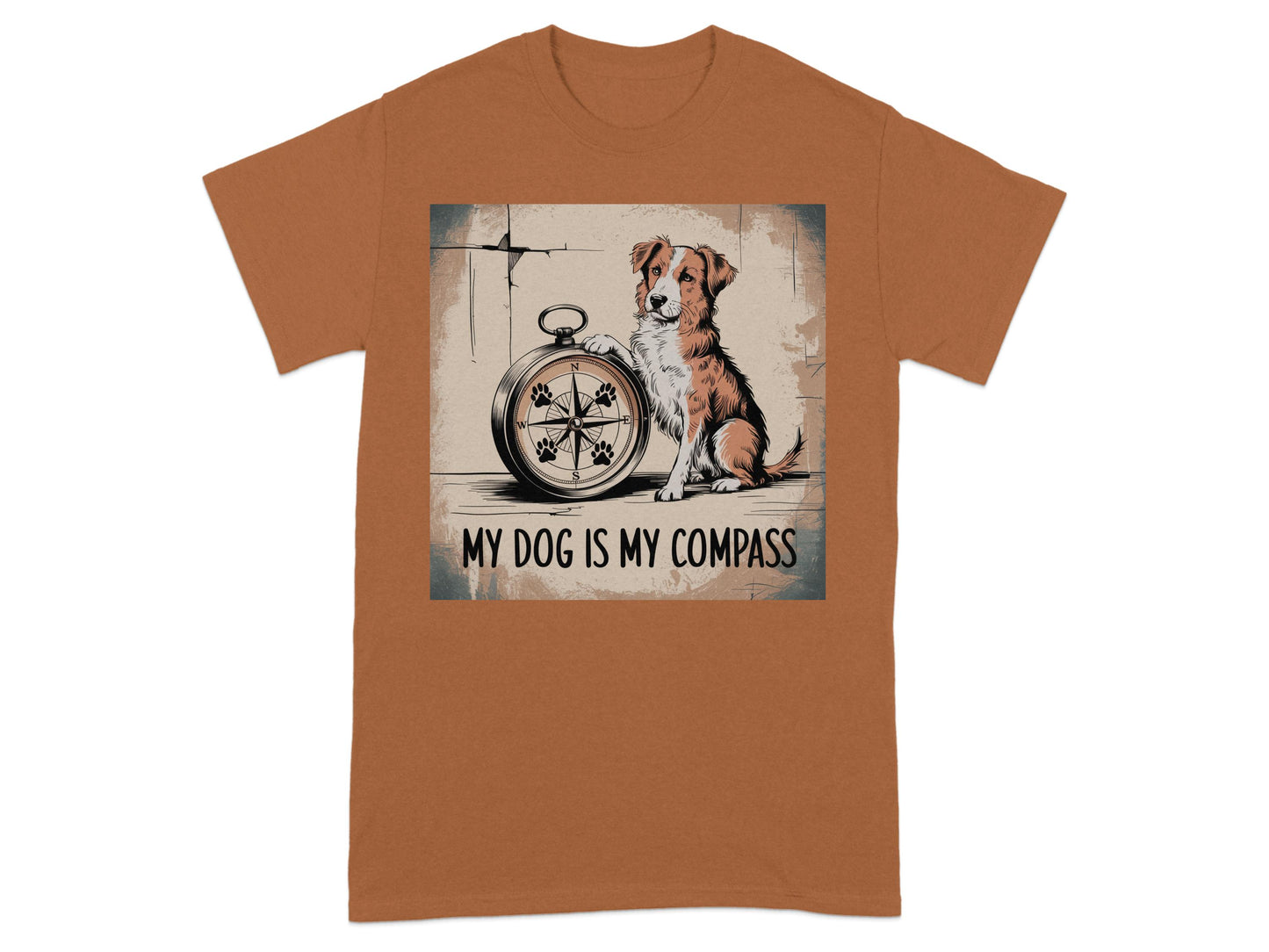 My Dog Is My Compass Graphic T-shirt product type