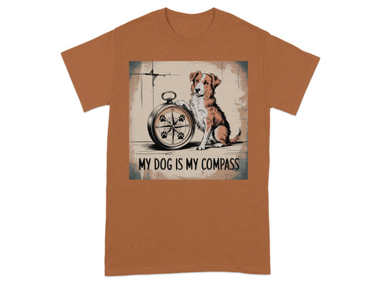 My Dog Is My Compass Graphic T-shirt product type