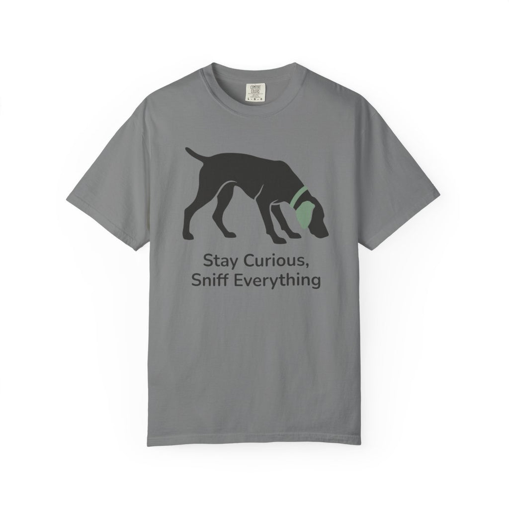 Stay Curious Sniff Everything Dog Graphic T-Shirt