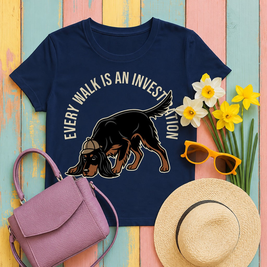 Every Walk Gordon Setter T-Shirt in Navy