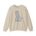 Happy Is My Resting Face Australian Shepherd Sweatshirt in Sand