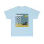 Dog Days Are The Best Days Black Labrador Retriever Art T-Shirt