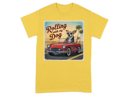 Rolling with My Dog Graphic T-Shirt product type