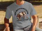 German Shorthaired Pointer wearing a detective hat, text "Every walk is an investigation".