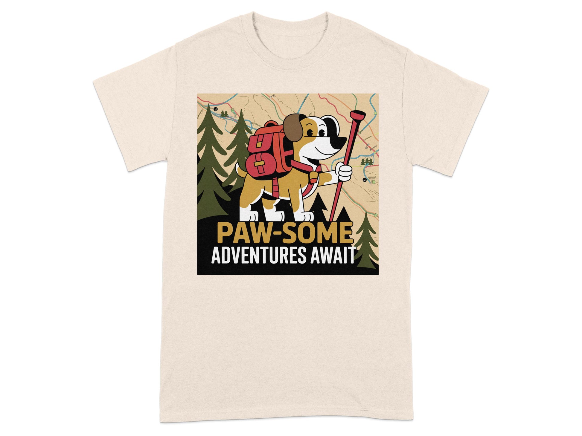 Paw-some Adventures Await Graphic T-Shirt product